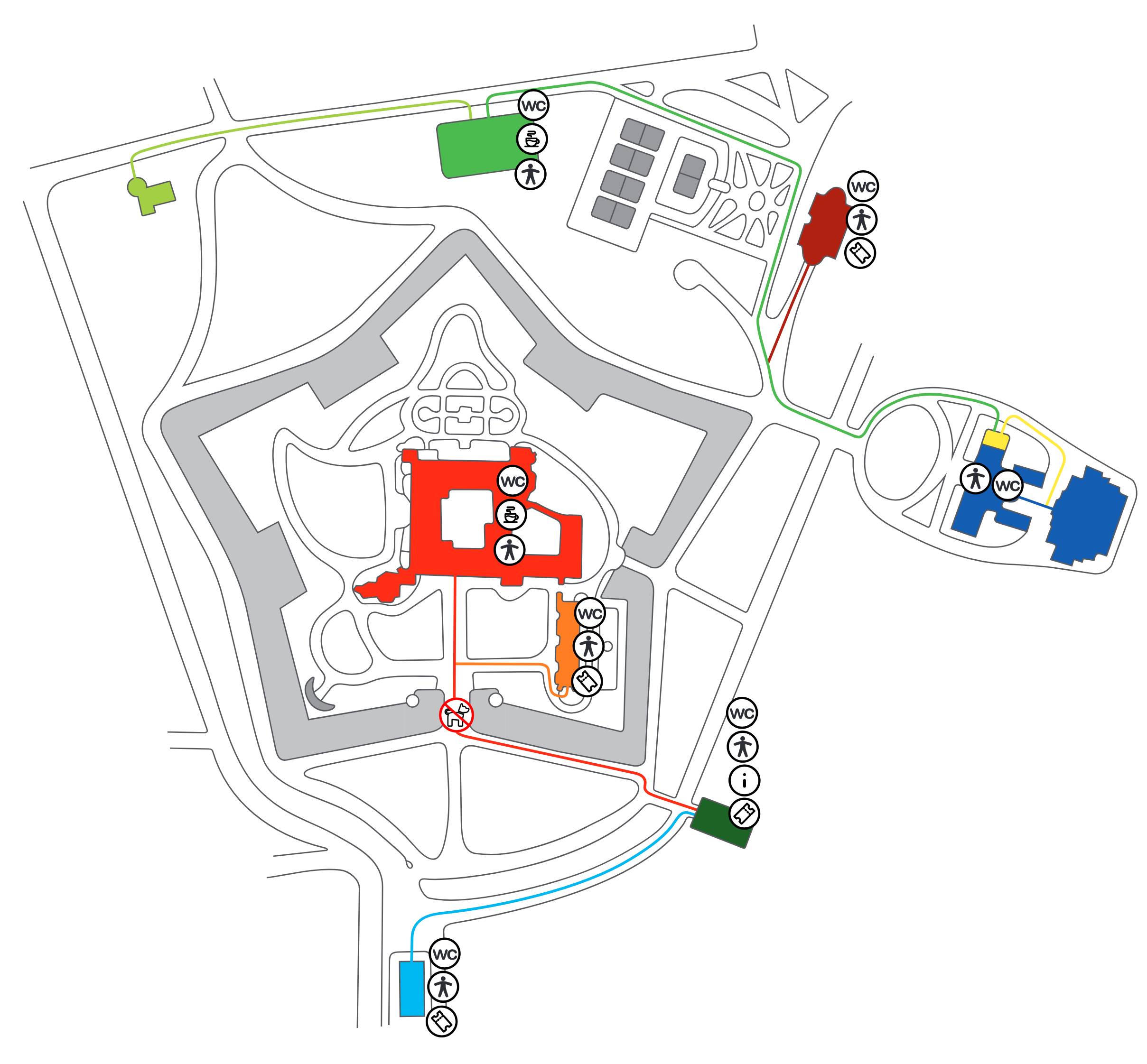 pogldowa mapa parku