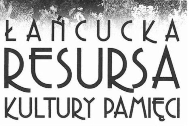 Baner Łańcucka Resursa Kultury Pamięci - nazwa wydarzenia. Kolor baneru: czarno-biały